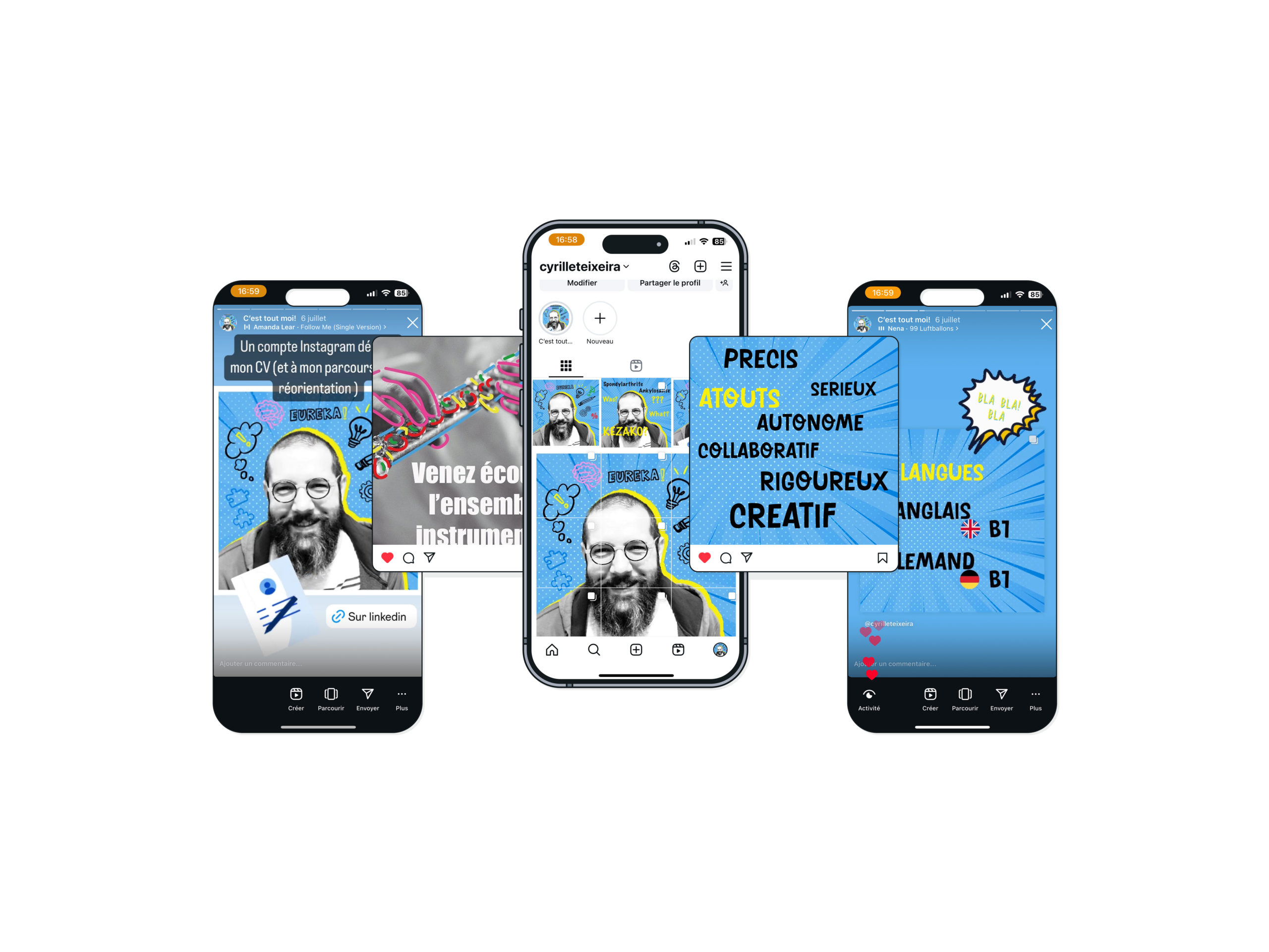 mock up compte Instagram