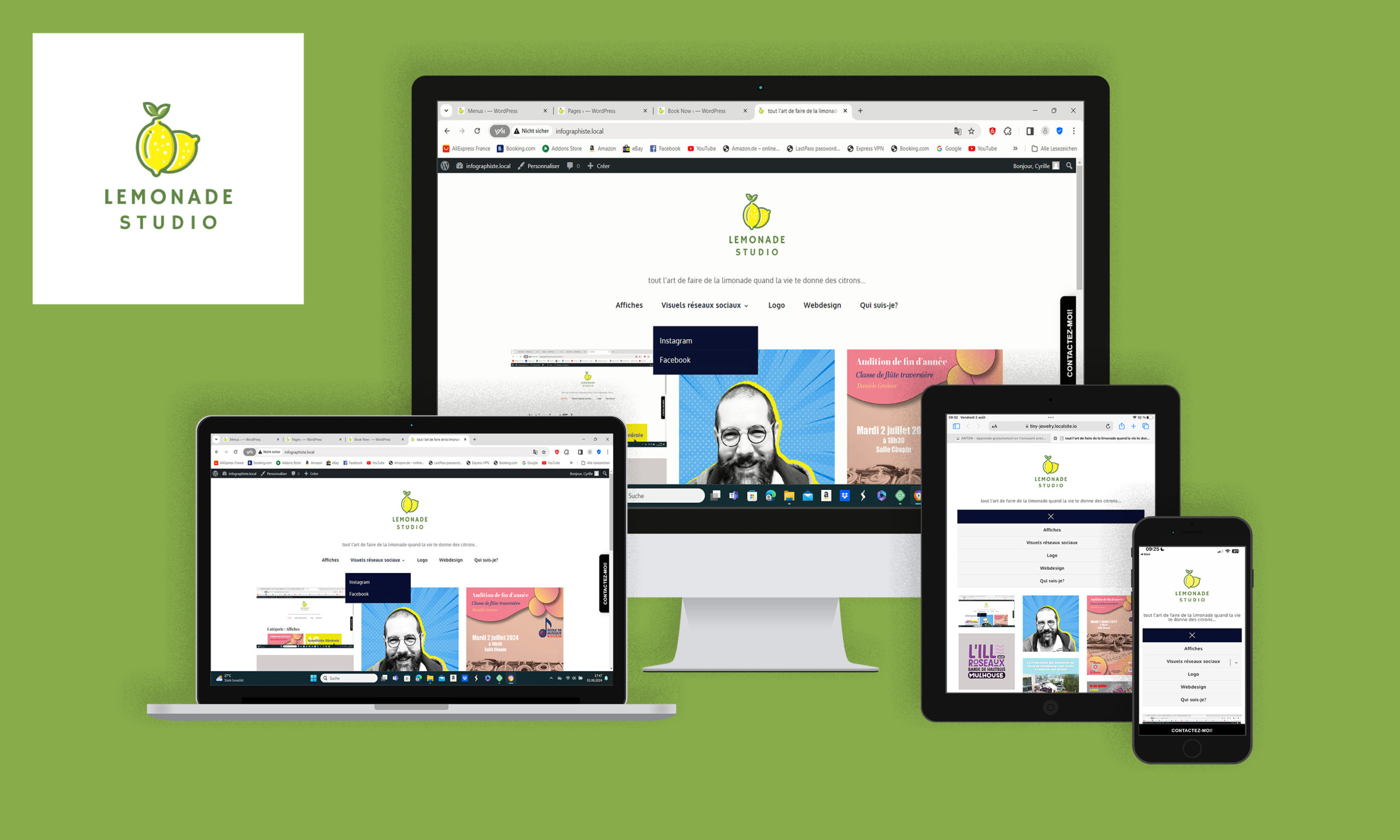 mock up site internet